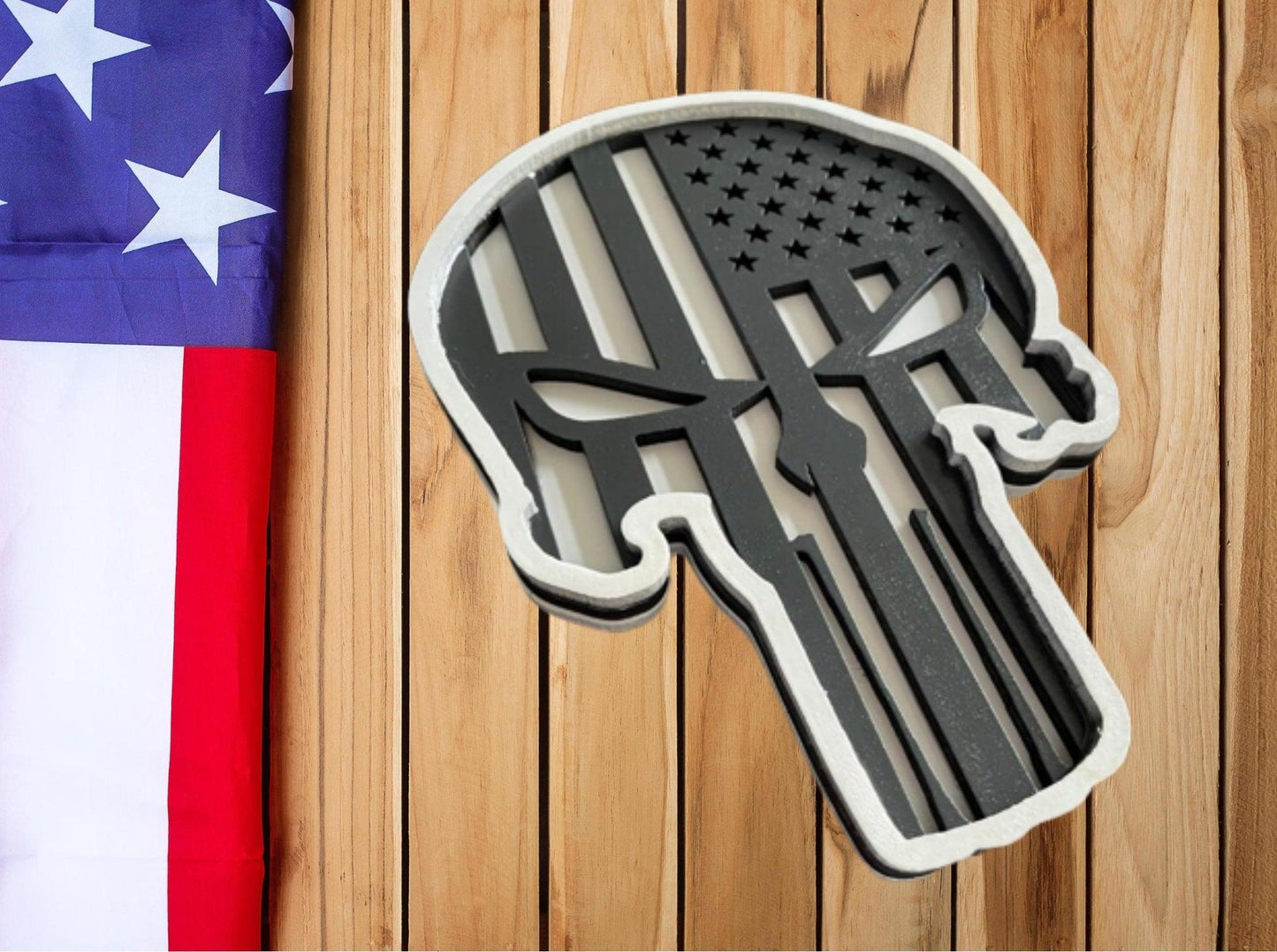 Punisher Wood Sign - Mid Missouri Laser