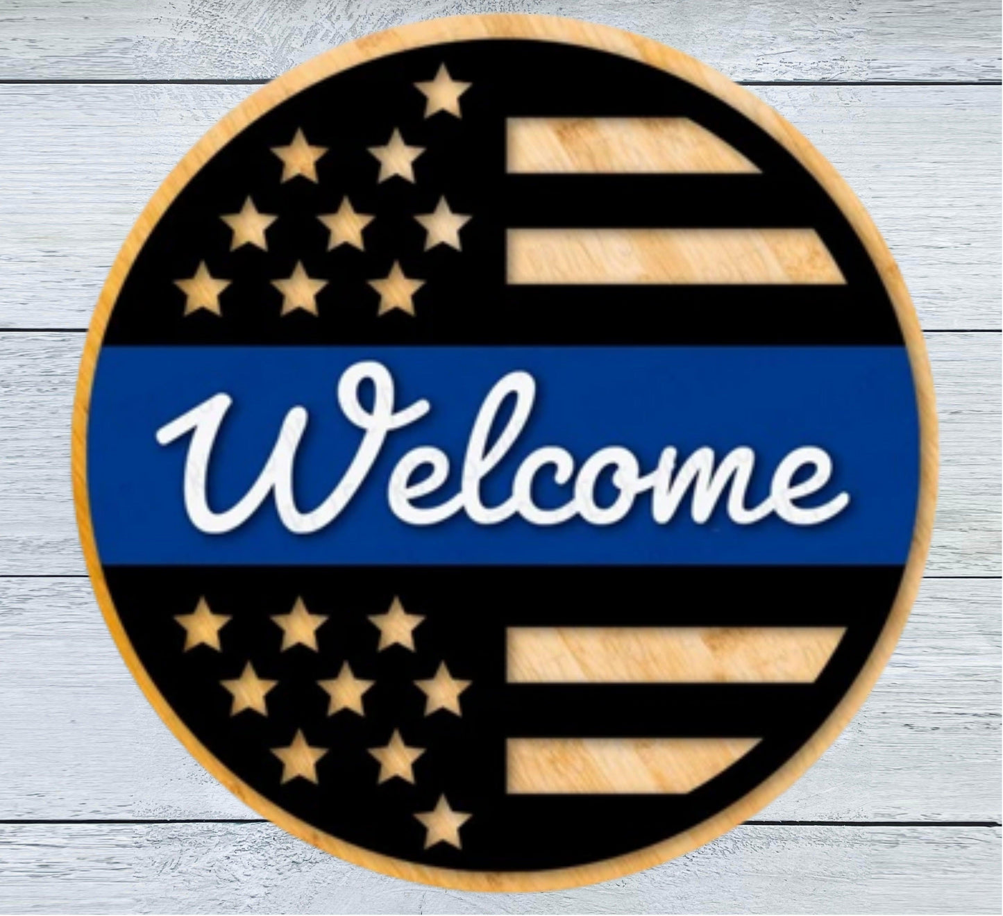 Thin Line Flag Sign - Mid Missouri Laser