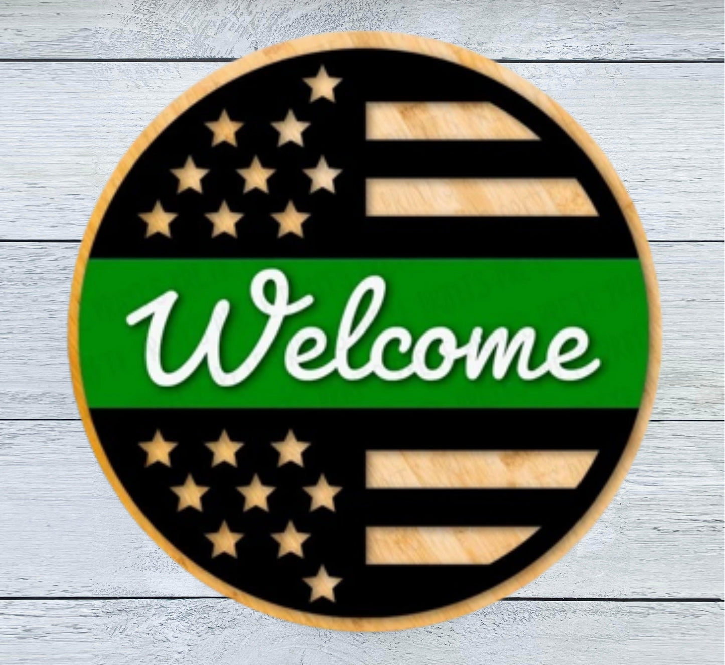 Thin Line Flag Sign - Mid Missouri Laser