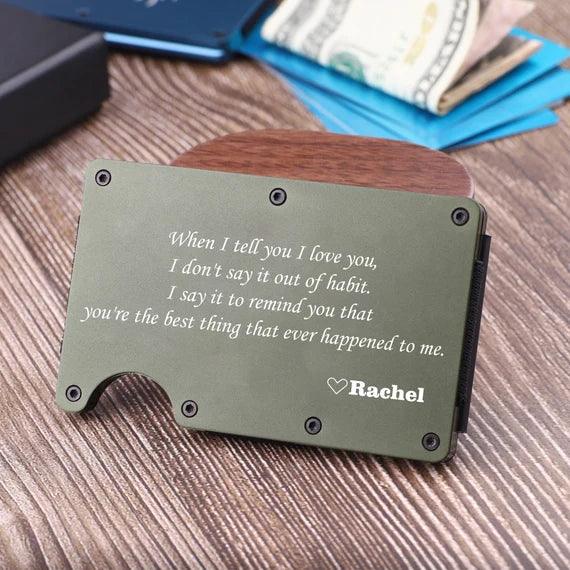 Metal Minimalist Wallet - Mid Missouri Laser