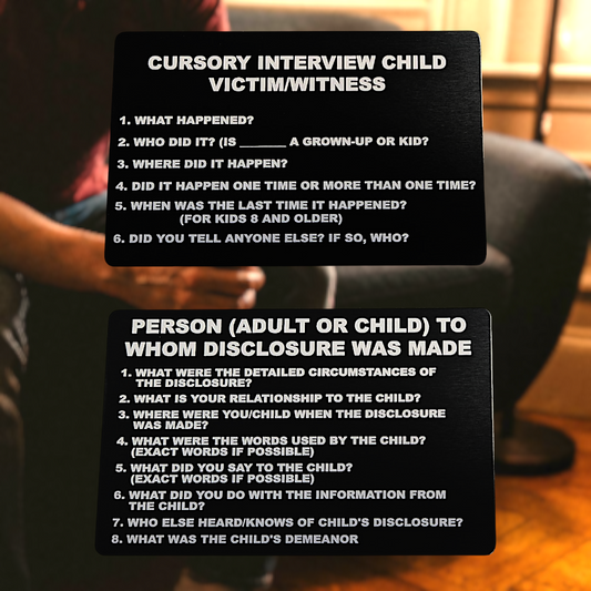 Cursory Interview Card