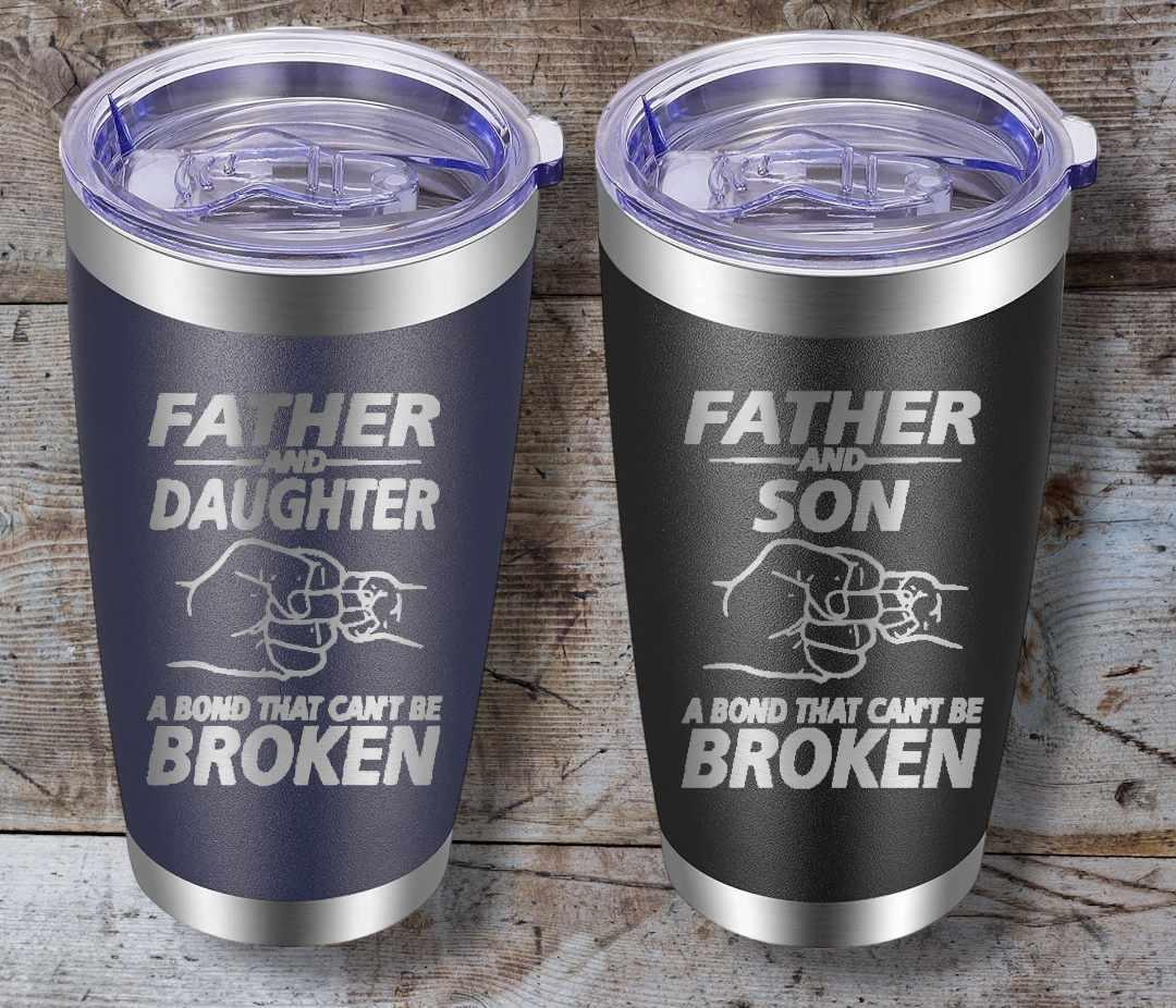 Mother/Father and Daughter/Son 20oz Tumbler - Mid Missouri Laser 