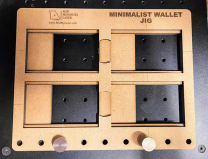 Minimalist Wallet Laser Engraving Jig and Fixture