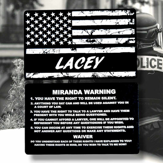 Miranda Rights / Warning Card