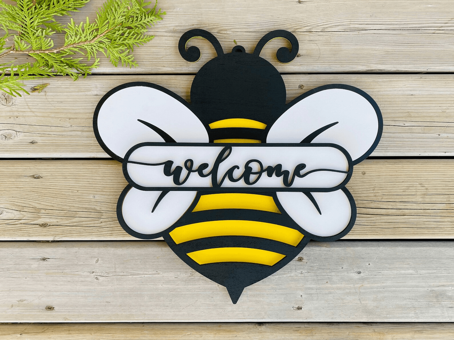 Bee Welcome Sign - Mid Missouri Laser 