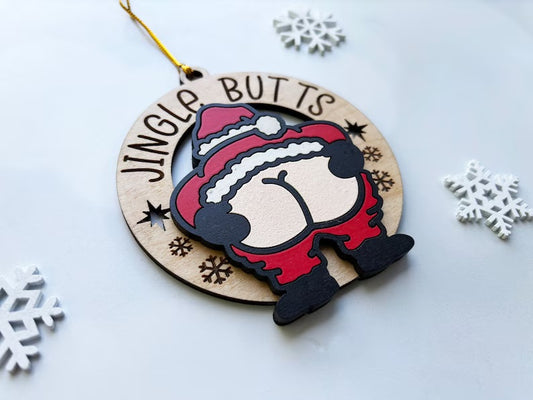 Jingle Butts Christmas Ornaments