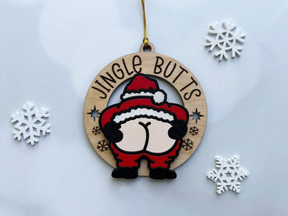 Jingle Butts Christmas Ornaments