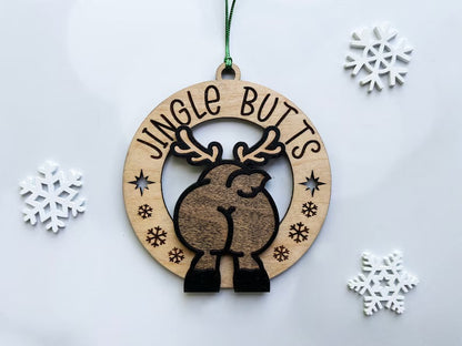 Jingle Butts Christmas Ornaments