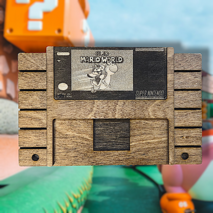 Super Nintendo - Wooden Display SNES Cartridge