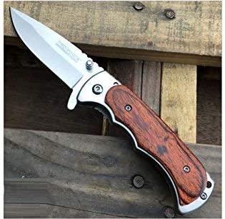 7" Stainless Wood Spring Assisted Open Folding Pocket Knife - Mid Missouri Laser 