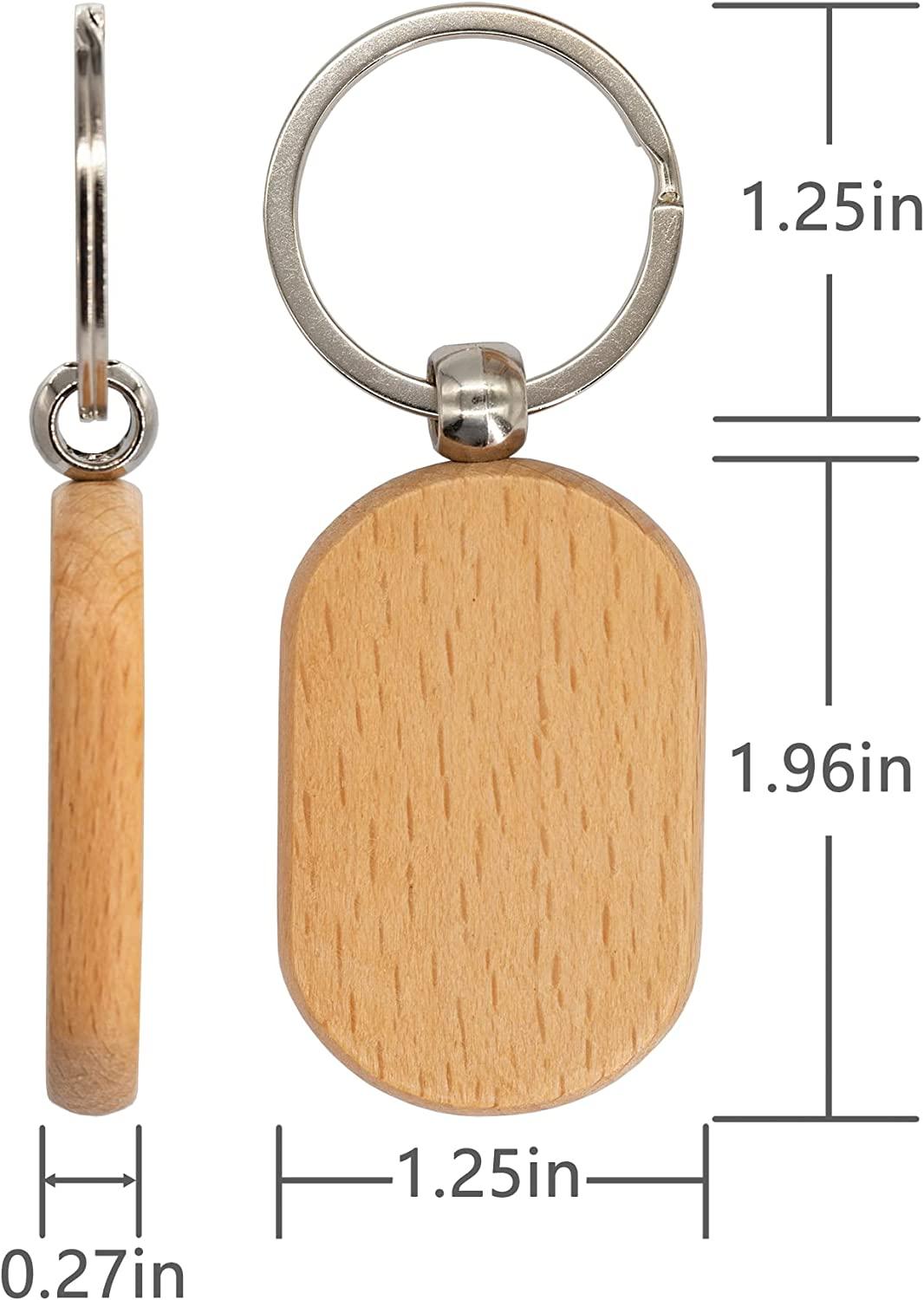 Wood Keychain - Mid Missouri Laser 