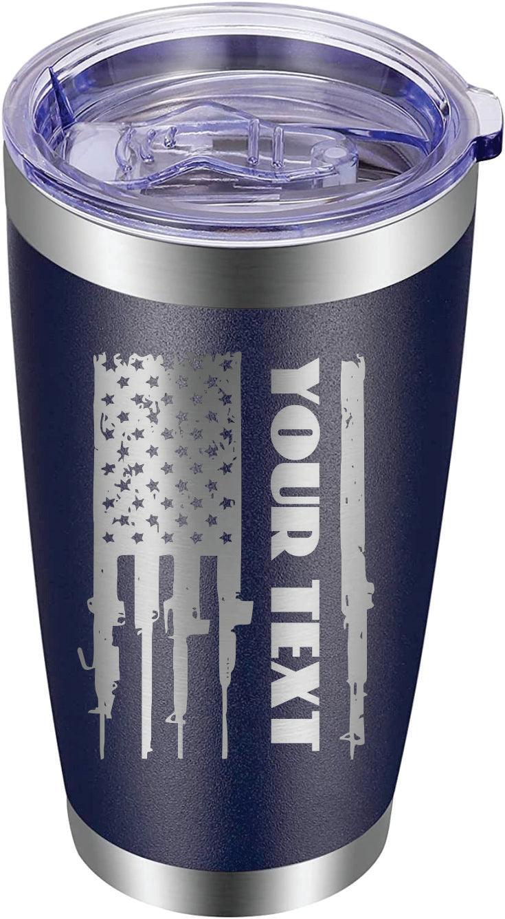 Engraved Flag Tumblers 20oz - Mid Missouri Laser 