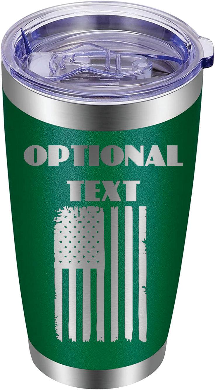 Engraved Flag Tumblers 20oz - Mid Missouri Laser 